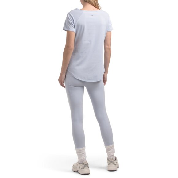 RBX Ice 2pc Active Tee And Capri Leggings Workout Set - Picture 2 of 2